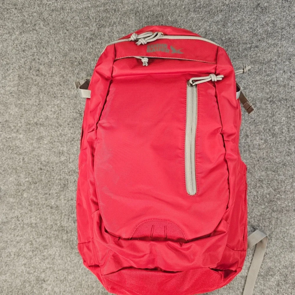 Eddie Bauer Montlake 27L Backpack Ruby Red Ripstop Hiking Travel EBB1041 NEW